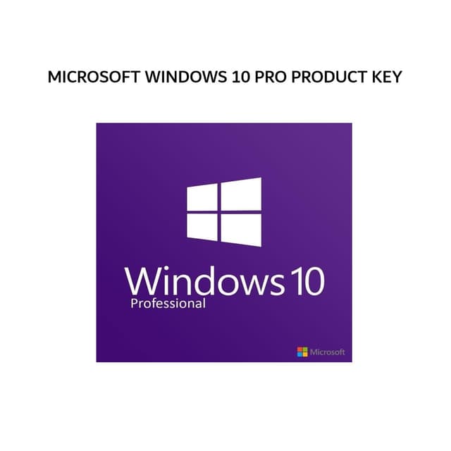 MICROSOFT WINDOWS 10 PRO PRODUCT KEY