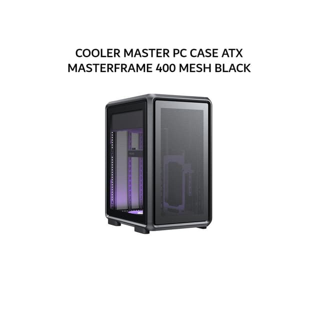 COOLER MASTER PC CASE ATX MASTERFRAME 400 MESH (1X 120MM ARGB SICKLEFLOW FAN) BLACK 2Y