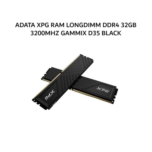 ADATA XPG RAM LONGDIMM DDR4 32GB (16GBX2) 3200MHZ GAMMIX D35 BLACK