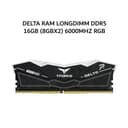 TEAM T-FORCE DELTA RAM LONGDIMM DDR5 16GB (8GBX2) 6000MHZ RGB BLACK - Variant 1