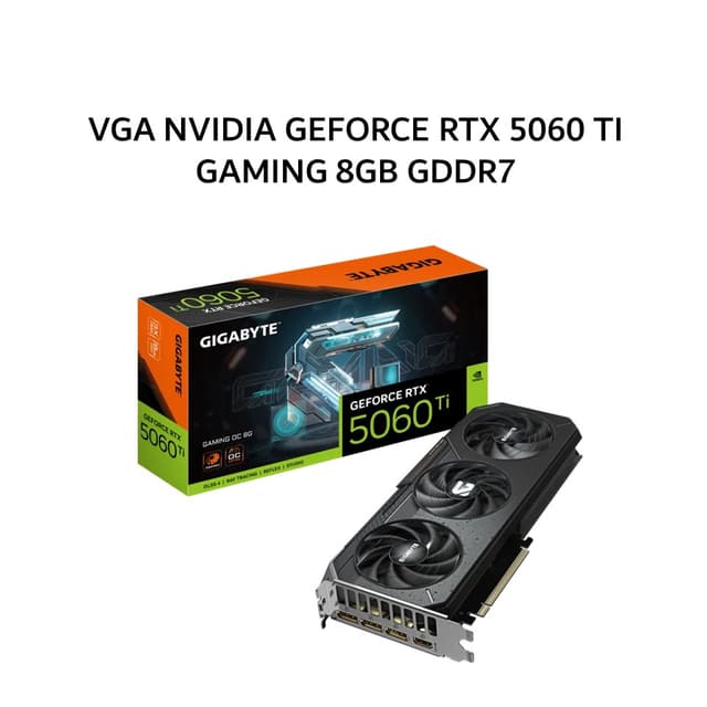 GIGABYTE VGA NVIDIA GEFORCE RTX 5060 TI GAMING 8GB GDDR7 OC 3Y