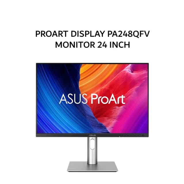 ASUS MONITOR 24 INCH PROART DISPLAY PA248QFV IPS WUXGA 1200P 5MS 100HZ HDR10 HDMI+DP USB-C SPEAKER DELTA E2 ERGONOMIC 3Y