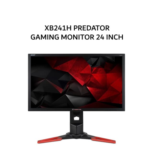 ACER PREDATOR GAMING MONITOR XB241H 24 INCH TN FHD 1080P 1MS 144HZ 3Y