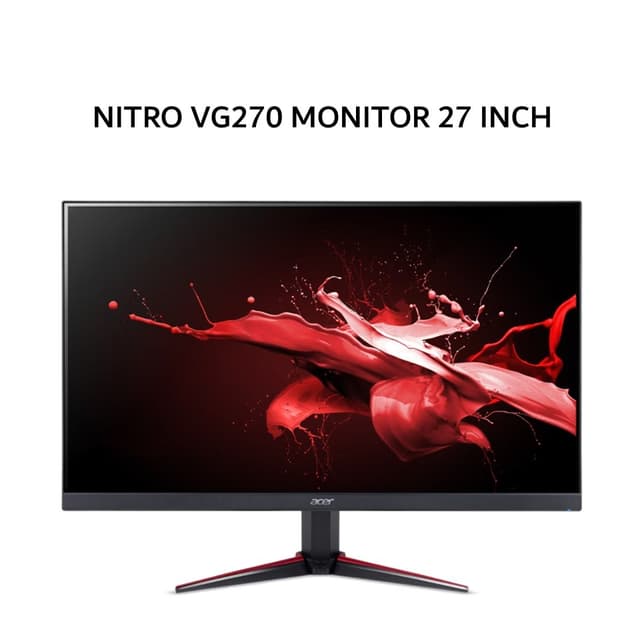 ACER NITRO MONITOR 27 INCH VG0 VG270 IPS FHD 1080P 1MS 75HZ