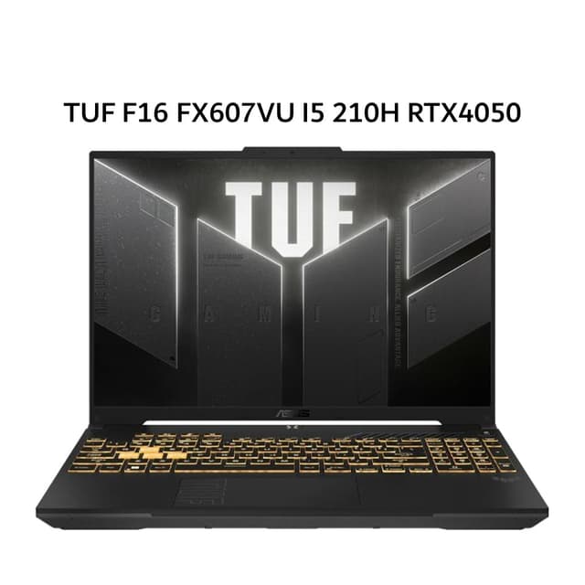 ASUS TUF F16 FX607VU CORE I5 210H RTX4050 6GB/ 16GB 512GB W11+OHS+M365B 16.0 WUXGA 165HZ 100SRGB (BOX MOU) GRY -I545J6M-HM