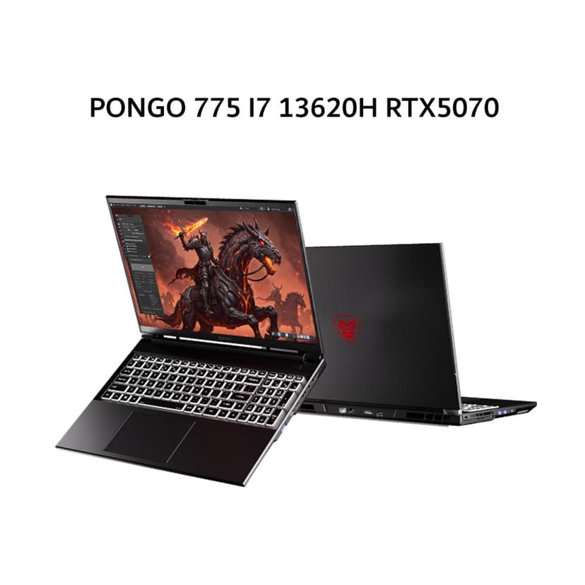 AXIOO PONGO 775 I7 13620H RTX5070 8GB/ 16GB 512GB DOS 16.0QHD 180HZ 100SRGB RGB 3Y BLK