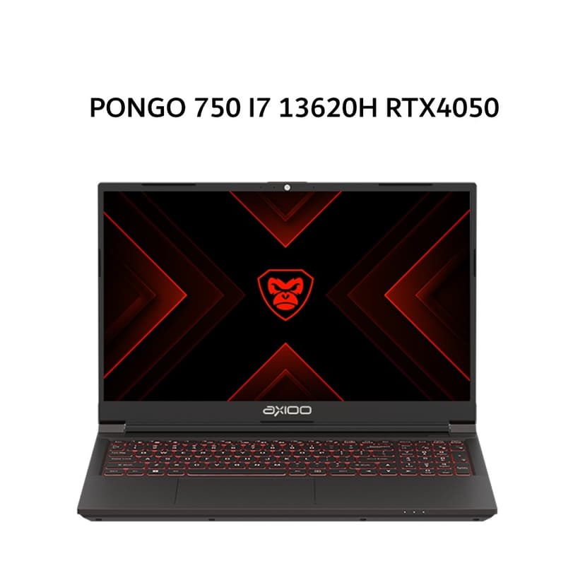 AXIOO PONGO 750 I7 13620H RTX4050 6GB/ 16GB 512GB W11 15.6FHD 144HZ IPS RGB 3Y GRY