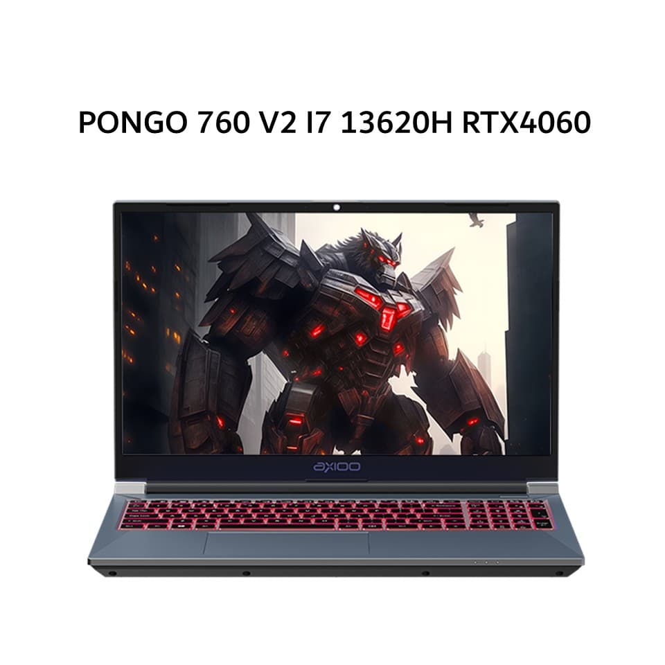 AXIOO PONGO 760 V2 I7 13620H RTX4060 8GB/ 16GB 512GB DOS 15.6FHD 144HZ IPS RGB 3Y GRY