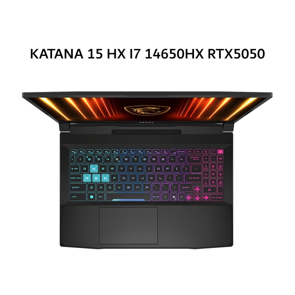 MSI KATANA 15 HX I7 14650HX RTX5050 8GB/ 16GB 512GB W11+OHS 15.6QHD 165HZ 100DCIP3 4ZRGB 2Y+ADP BLK -B14WEK.087