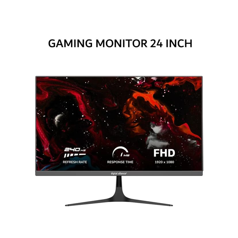 DIGITAL ALLIANCE GAMING MONITOR 24 INCH IPS FHD 1080P 1MS 240HZ DA24-GAM240E 2Y