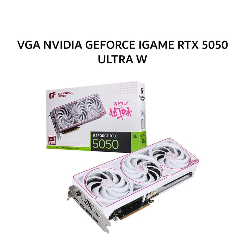 COLORFUL VGA NVIDIA GEFORCE IGAME RTX 5050 ULTRA W DUO 8GB-V GDDR6 OC WHITE 3Y