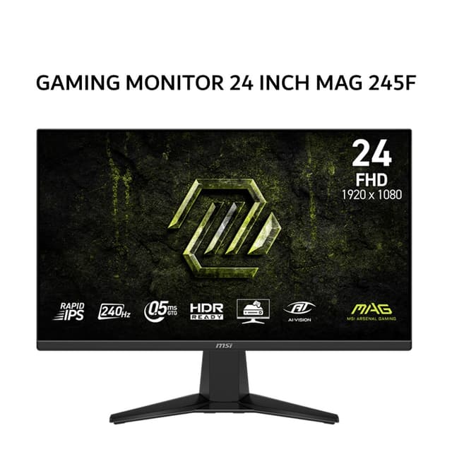 MSI GAMING MONITOR 24 INCH MAG 245F X24 / MAG245F X24 RAPID IPS FHD 1080P 0.5MS 240HZ 3Y
