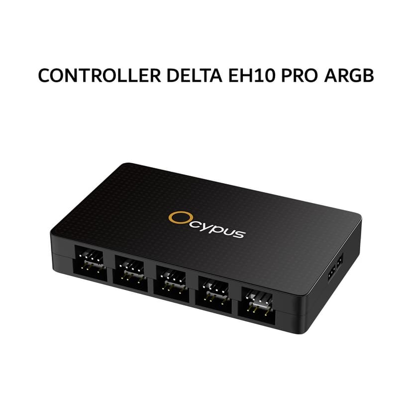 OCYPUS CONTROLLER DELTA EH10 PRO ARGB UP TO 10 FAN MAGNETIC CASE BLACK 1Y