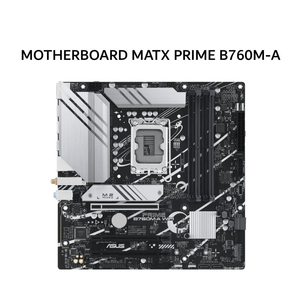 ASUS MOTHERBOARD MATX PRIME B760M-A WIFI 6 DDR4 LGA1700 /INTEL 3Y