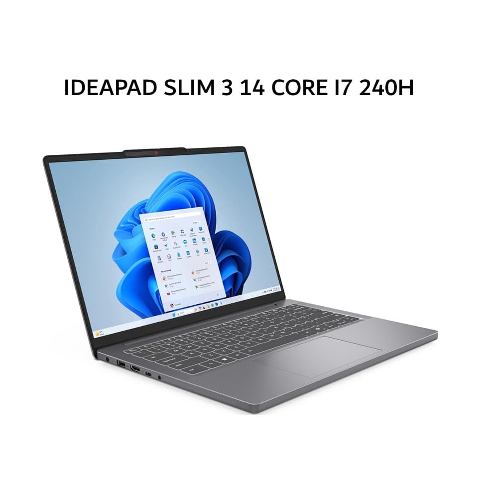 LENOVO IDEAPAD SLIM 3 14 CORE I7 240H 16GB 512GB W11+OHS 14.0WUXGA IPS BLIT 2Y PREM+2ADP GRY -0LID