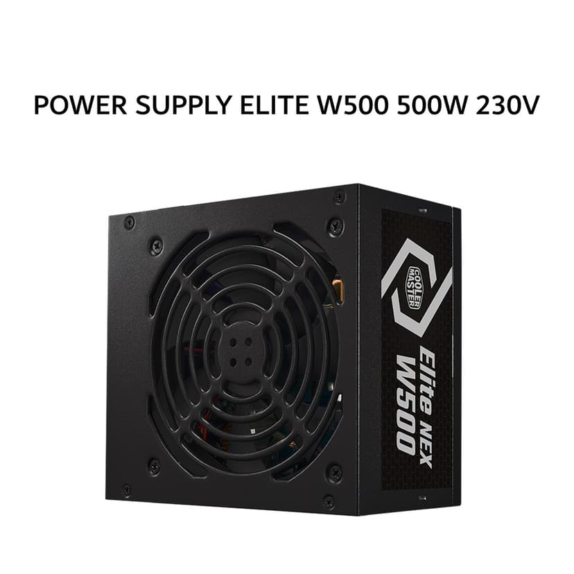 COOLER MASTER PSU POWER SUPPLY ELITE NEX W500 500W 230V (80+ WHITE) BLACK 3Y