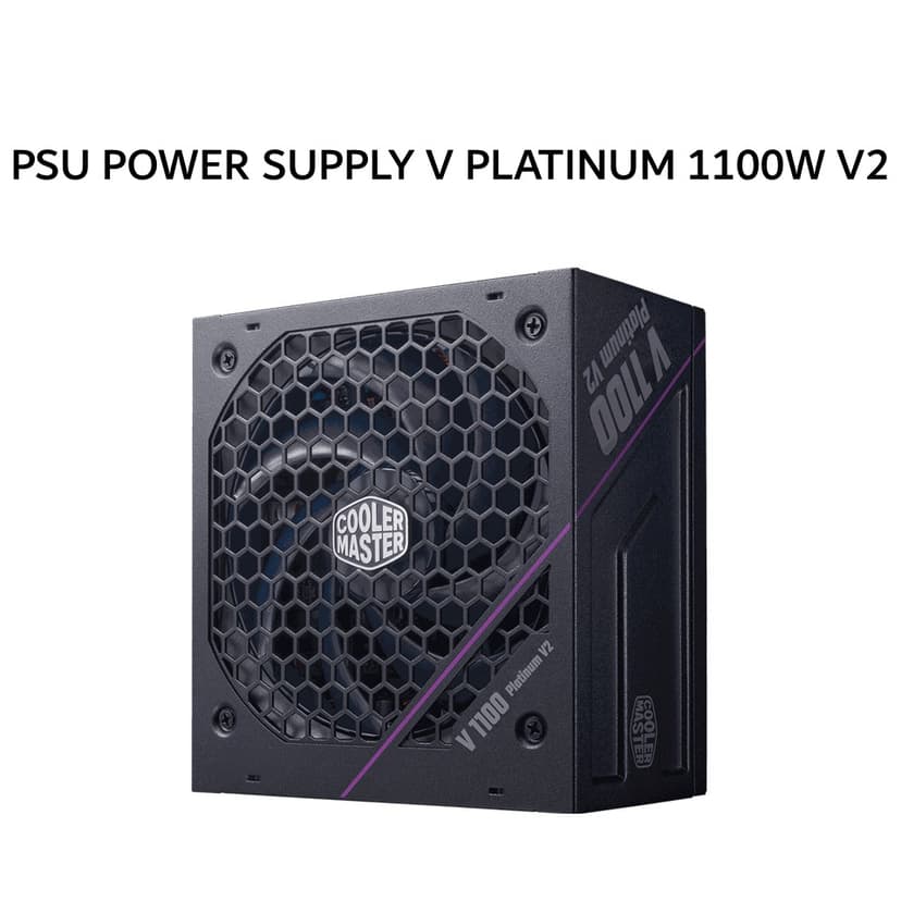 COOLER MASTER PSU POWER SUPPLY V PLATINUM 1100W V2 (80+ PLATINUM) FULLY MODULAR ATX 3.1 12V-2X6 BLACK 12Y