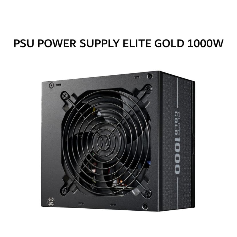 COOLER MASTER PSU POWER SUPPLY ELITE GOLD 1000W (80+ GOLD) FULLY MODULAR ATX 3.1 PCIE 5.0 BLACK 5Y