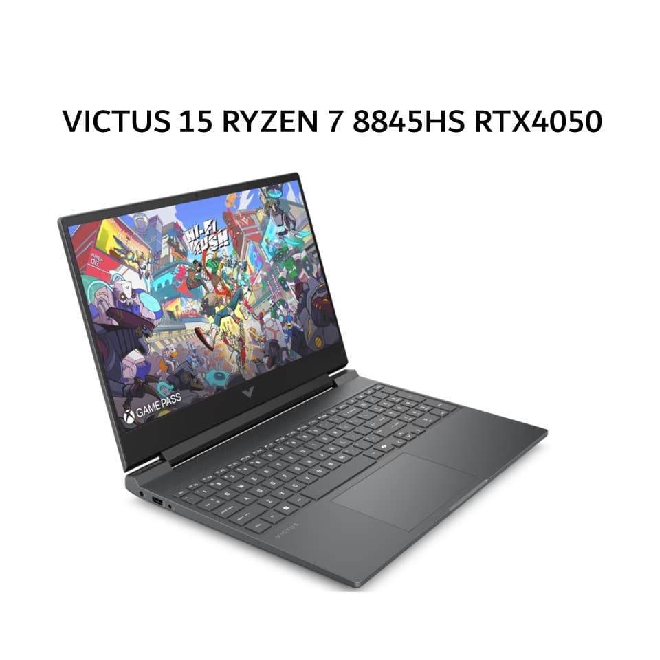HP VICTUS 15 RYZEN 7 8845HS RTX4050 6GB/ 8GB 512GB W11+OHS 15.6FHD 144HZ 2Y+2ADP SLV -FB2555AX