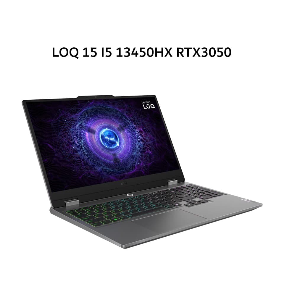 LENOVO LOQ 15 I5 13450HX RTX3050 6GB/ 16GB 512GB W11+OHS+M365B 15.6FHD 144HZ 100SRGB 4ZRGB 2Y PREM+2ADP GRY -ASID