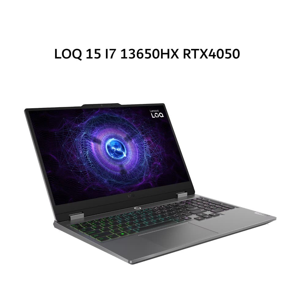 LENOVO LOQ 15 I7 13650HX RTX4050 6GB/ 12GB 512GB W11+OHS+M365B 15.6FHD 144HZ 100SRGB 4ZRGB 2Y PREM+2ADP GRY -6PID