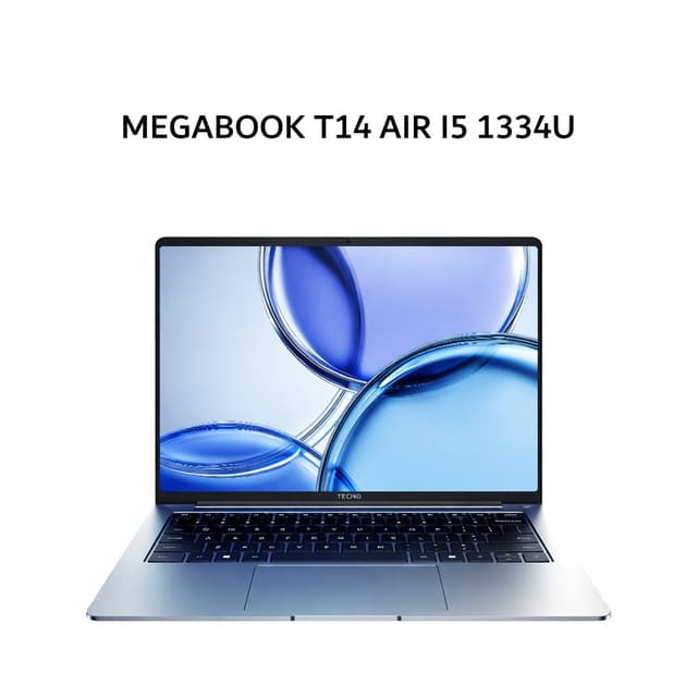 TECNO MEGABOOK T14 AIR I5 1334 16GB 512GB W11 14.0WUXGA 100SRGB 999GRAM 2Y GRY