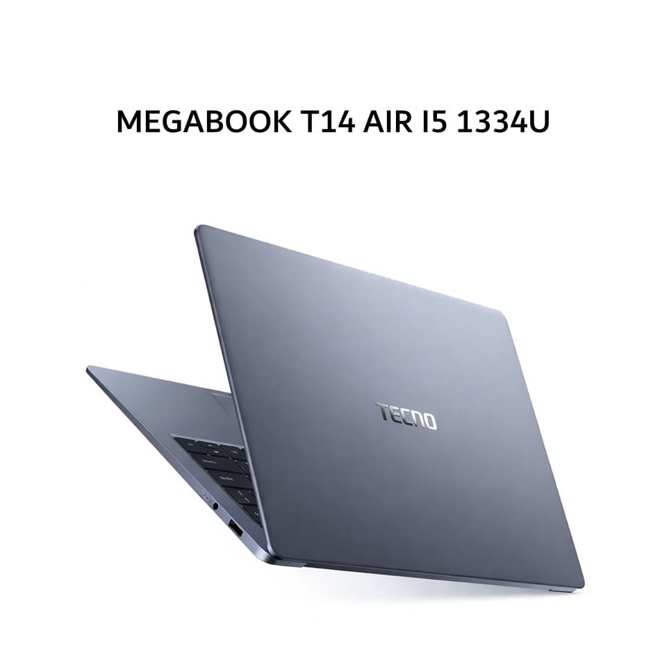 TECNO MEGABOOK T14 AIR I5 1334 16GB 512GB W11 14.0WUXGA 100SRGB 999GRAM 2Y GRY