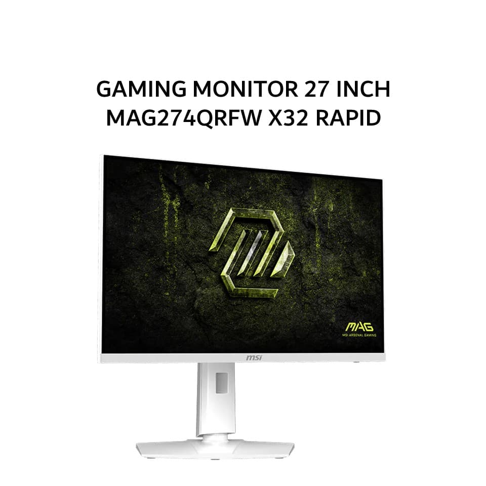 MSI GAMING MONITOR 27 INCH MAG274QRFW X32 RAPID IPS WQHD 2K 1440P 0.5MS 320HZ HDR400 ERGONOMIC 3Y