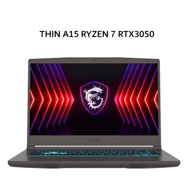 MSI THIN A15 RYZEN 7 7735HS RTX3050 4GB/ 8GB 512GB W11 15.6FHD 144HZ BLIT 2Y GRY -B7UC.664