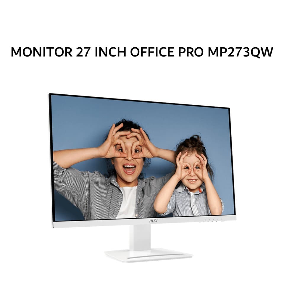 MSI MONITOR 27 INCH OFFICE PRO MP273QW E14 IPS WQHD 2K 1440P 1MS 144HZ HDR 400 SPEAKER WHITE 3Y