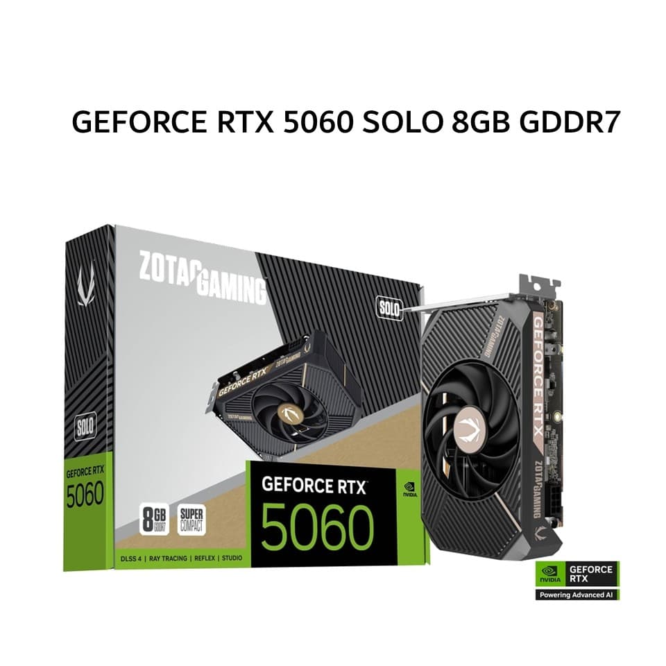 ZOTAC VGA GEFORCE RTX 5060 SOLO 8GB GDDR7 3Y