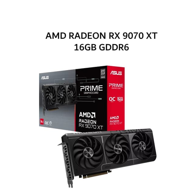 ASUS VGA AMD RADEON PRIME RX 9070 XT 16GB GDDR6 OC 3Y