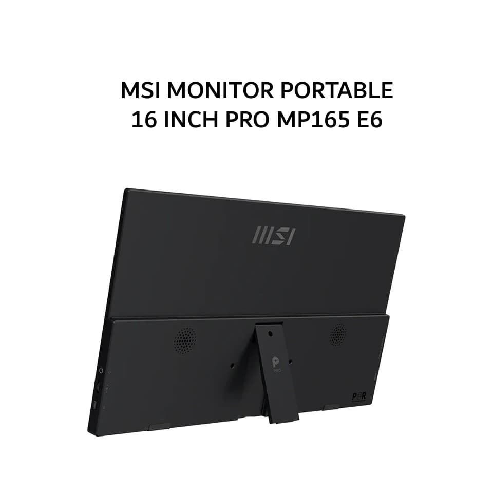 MSI MONITOR PORTABLE 16 INCH PRO MP165 E6 IPS FHD 1080P 4MS 60HZ SPEAKER 3Y