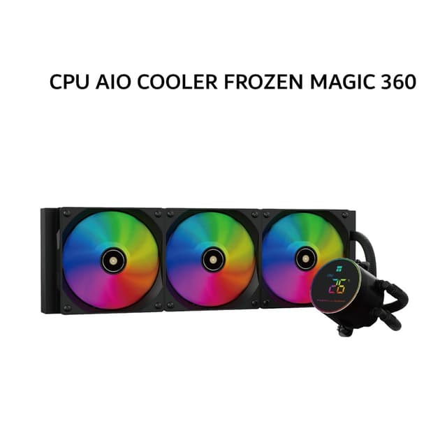 THERMALRIGHT CPU AIO COOLER FROZEN MAGIC 360 (360MM RADIATOR + 3X 120MM ARGB FANS ) DIGITAL BLACK 3Y