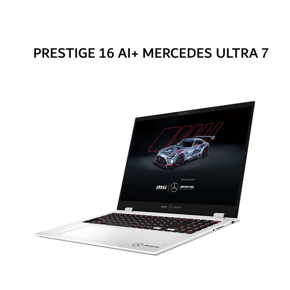 MSI PRESTIGE 16 AI+ MERCEDES OLED ULTRA 7 258V 32GB 1TB W11+OHS+M365B 16.0UHD+ BLIT 2Y SILVER