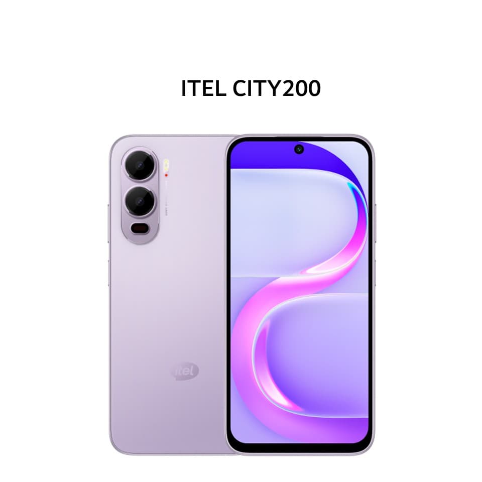 ITEL CITY200 4GB 128GB VIBE PURPLE (BOX CHA + SCR)
