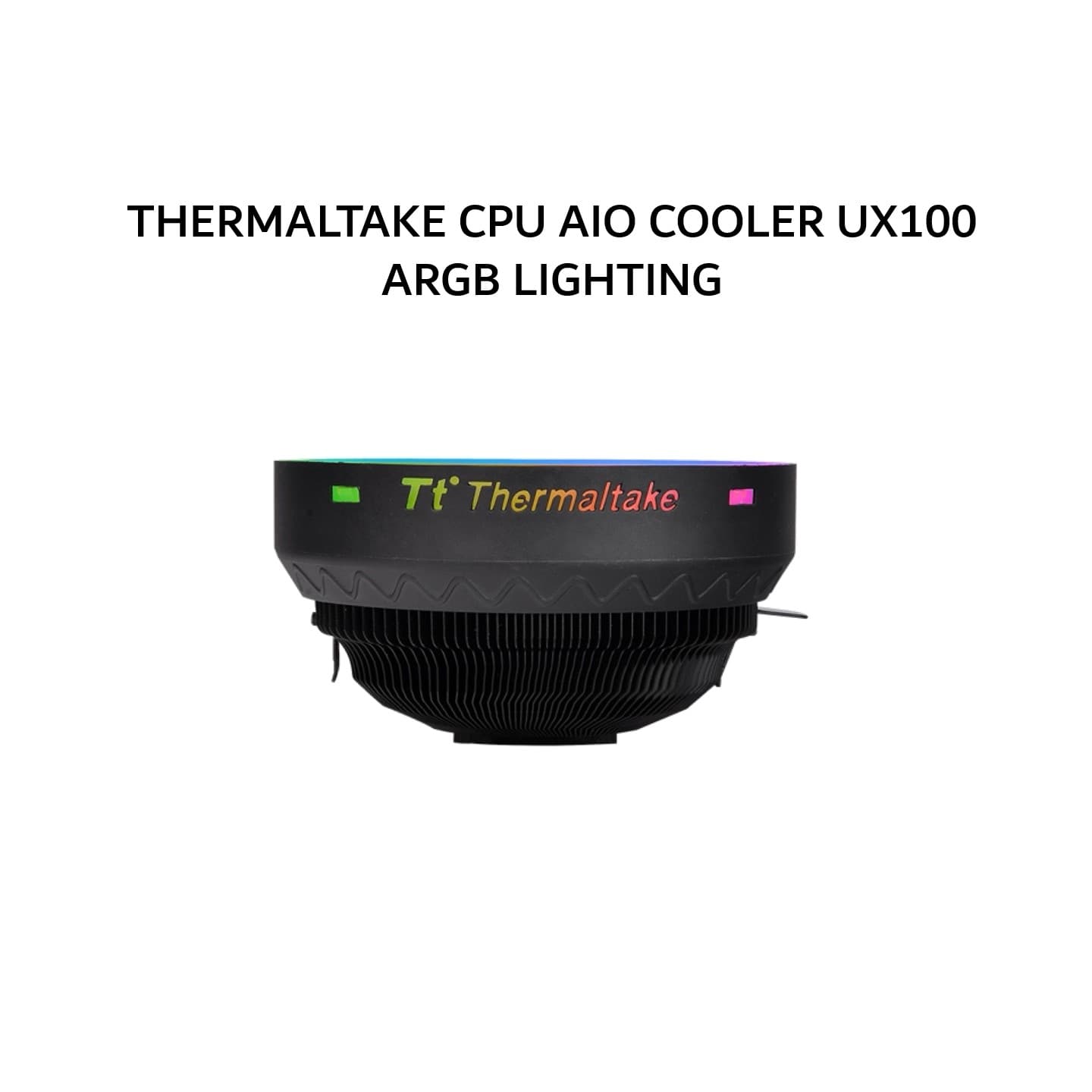 THERMALTAKE CPU AIO COOLER UX100 ARGB LIGHTING (1X 120MM ARGB FANS) BLACK 2Y