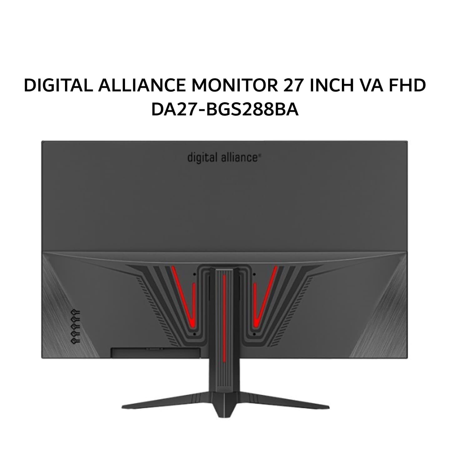 DIGITAL ALLIANCE MONITOR 27 INCH VA FHD 1080P 0.5MS 100HZ VGA HDMI BLACK DA27-BGS288BA 2Y