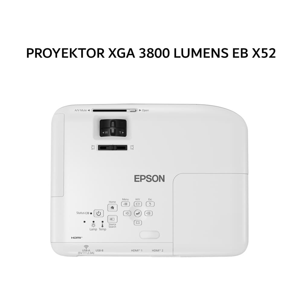 EPSON PROYEKTOR XGA 3800 LUMENS EB X52 1Y