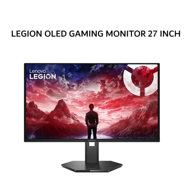 LENOVO LEGION OLED GAMING MONITOR 27 INCH LEGION 27Q-10 QD-OLED 2K 1440P 0.03MS 240HZ OC HDR 10 SRGB HDMI+DP FULL ERGONOMIC BLACK 3Y