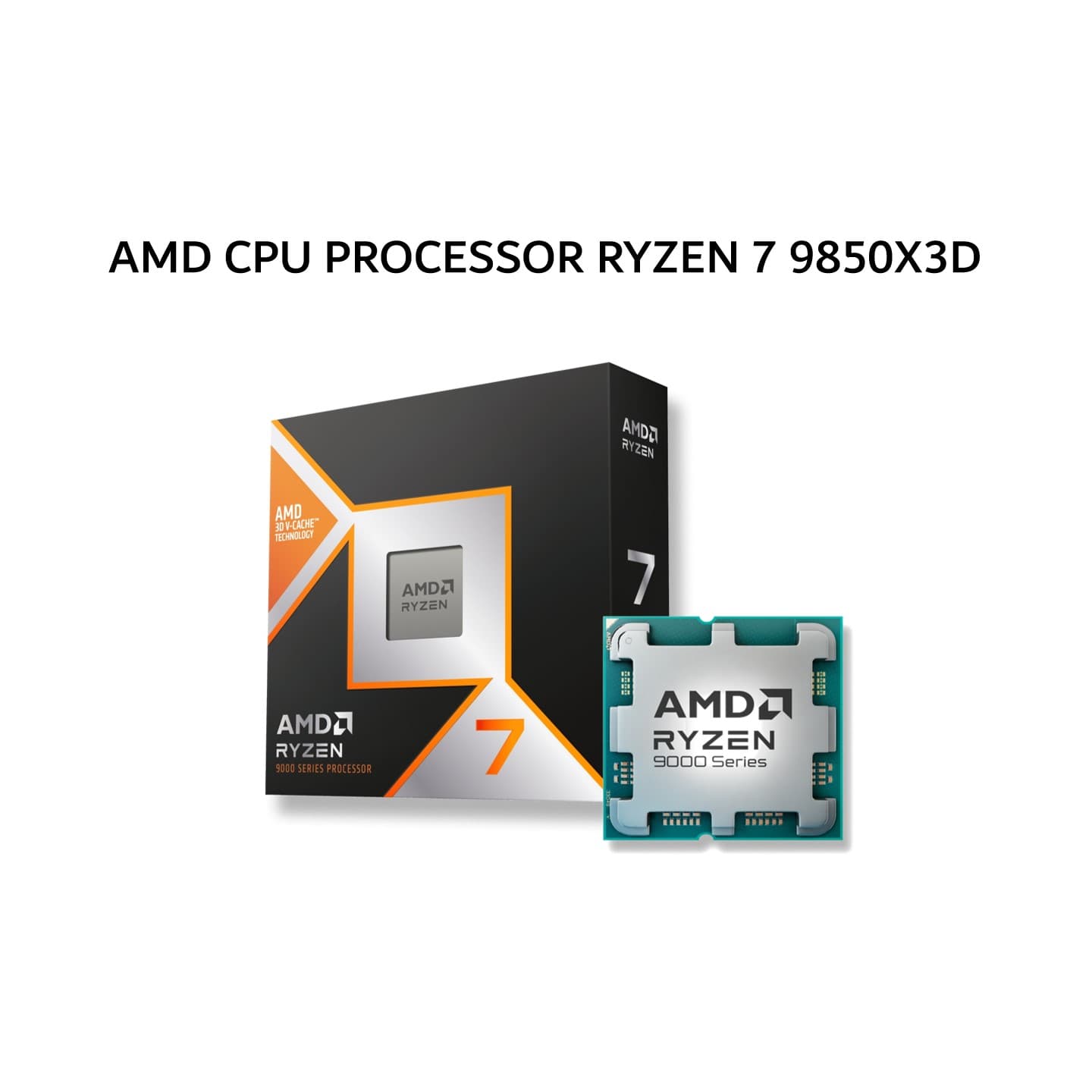 AMD CPU PROCESSOR RYZEN 7 9850X3D (8C/16T + 4.7-5.6GHZ) 96MB CACHE TDP 120W AM5 3Y BOX