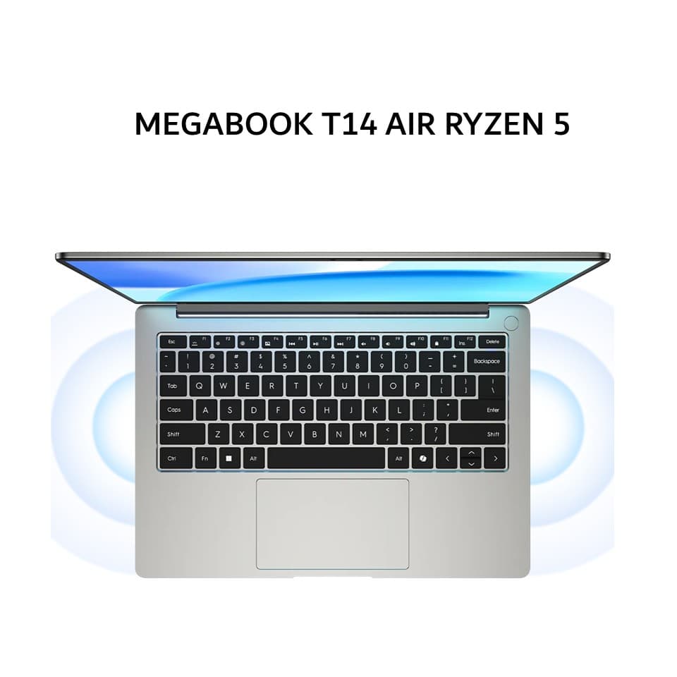 TECNO MEGABOOK T14 AIR RYZEN 5 7535HS 16GB 512GB W11 14.0WUXGA 100SRGB 999GRAM 2Y GRY