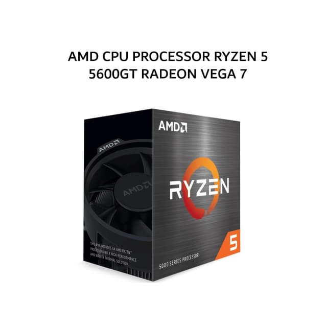 AMD CPU PROCESSOR RYZEN 5 5600GT RADEON VEGA 7 (6C/12T + 3.6-4.6GHZ + WRAITH STEALTH COOLER) 16MB CACHE TDP 65W AM4
