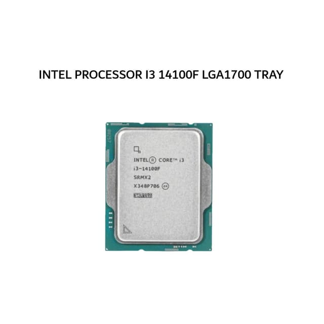 INTEL PROCESSOR I3 14100F LGA1700 1Y TRAY