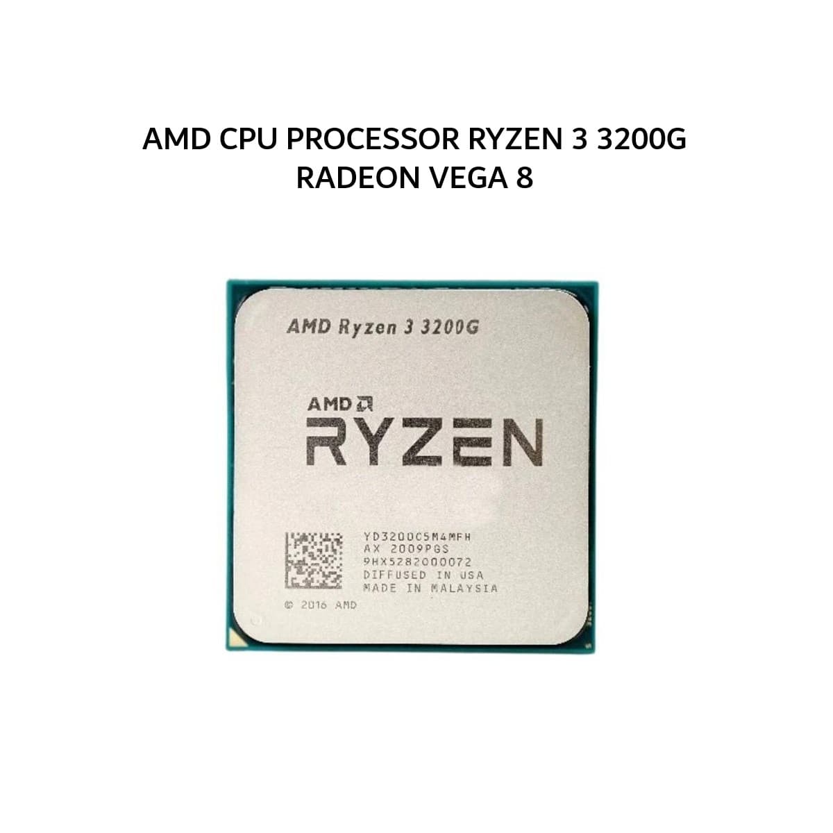 AMD CPU PROCESSOR RYZEN 3 3200G RADEON VEGA 8 (4C/4T + 3.6-4.0GHZ) 4MB CACHE TDP 65W AM4 TRAY