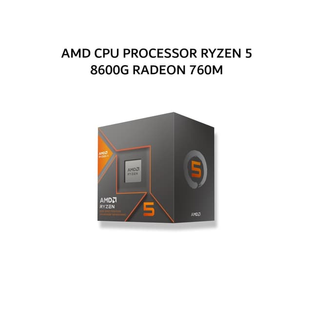 AMD CPU PROCESSOR RYZEN 5 8600G RADEON 760M (6C/12T + 4.3-5.0GHZ) 16MB CACHE TDP 65W AM5