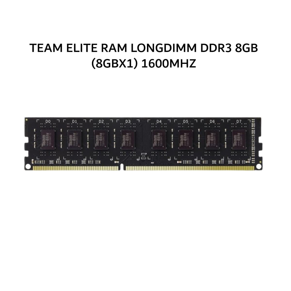 TEAM ELITE RAM LONGDIMM DDR3 8GB (8GBX1) 1600MHZ