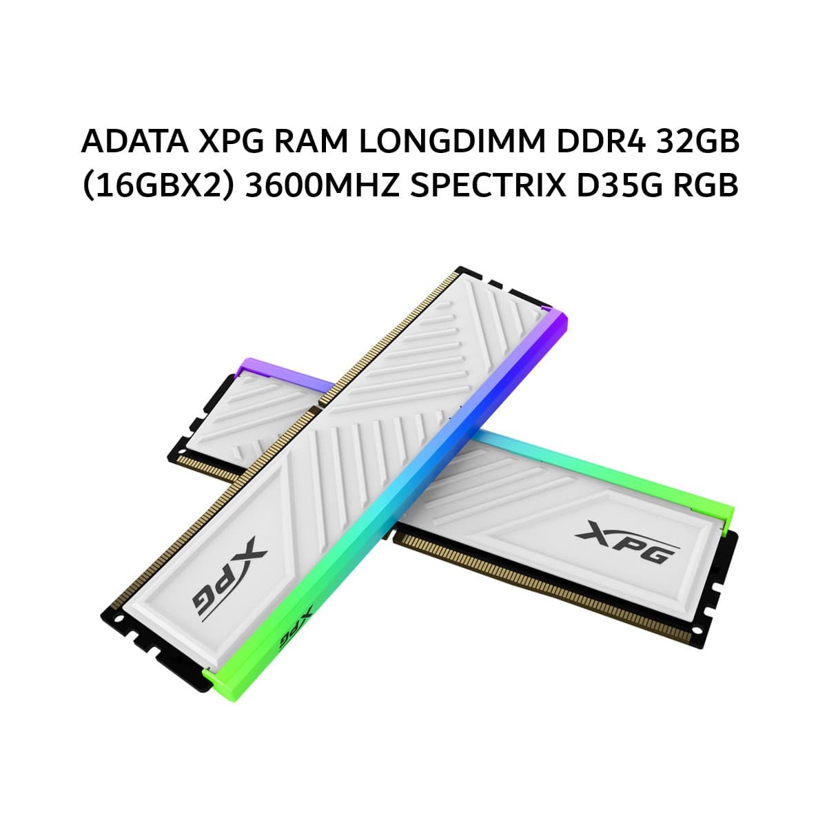 ADATA XPG RAM LONGDIMM DDR4 32GB (16GBX2) 3600MHZ SPECTRIX D35G RGB WHITE