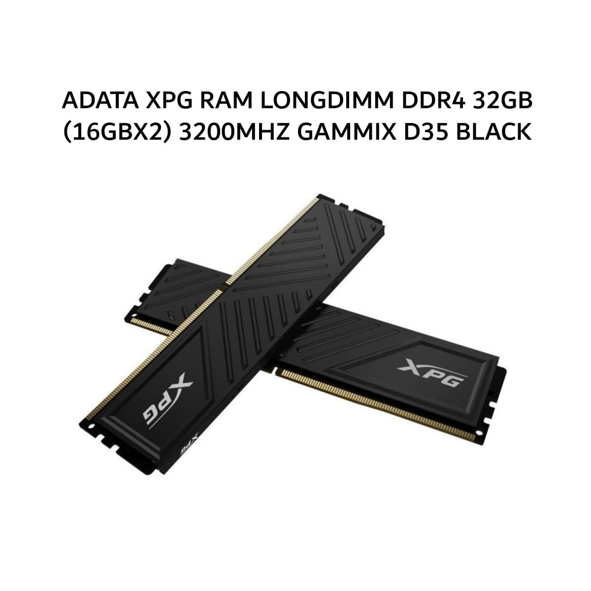 ADATA XPG RAM LONGDIMM DDR4 32GB (16GBX2) 3200MHZ GAMMIX D35 BLACK