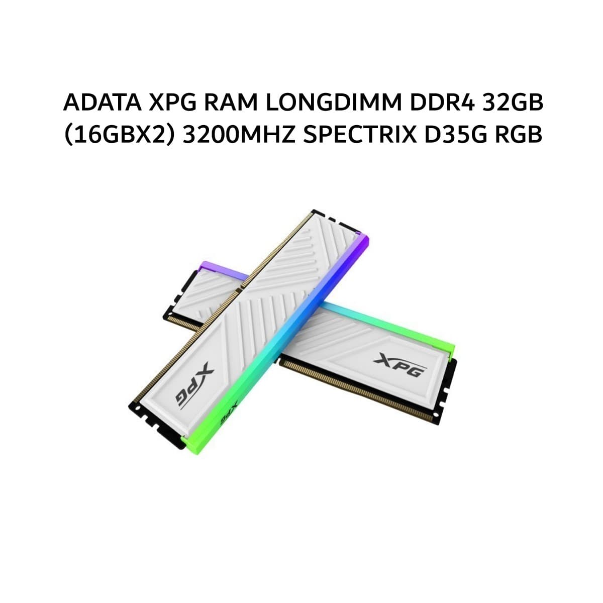 ADATA XPG RAM LONGDIMM DDR4 32GB (16GBX2) 3200MHZ SPECTRIX D35G RGB WHITE